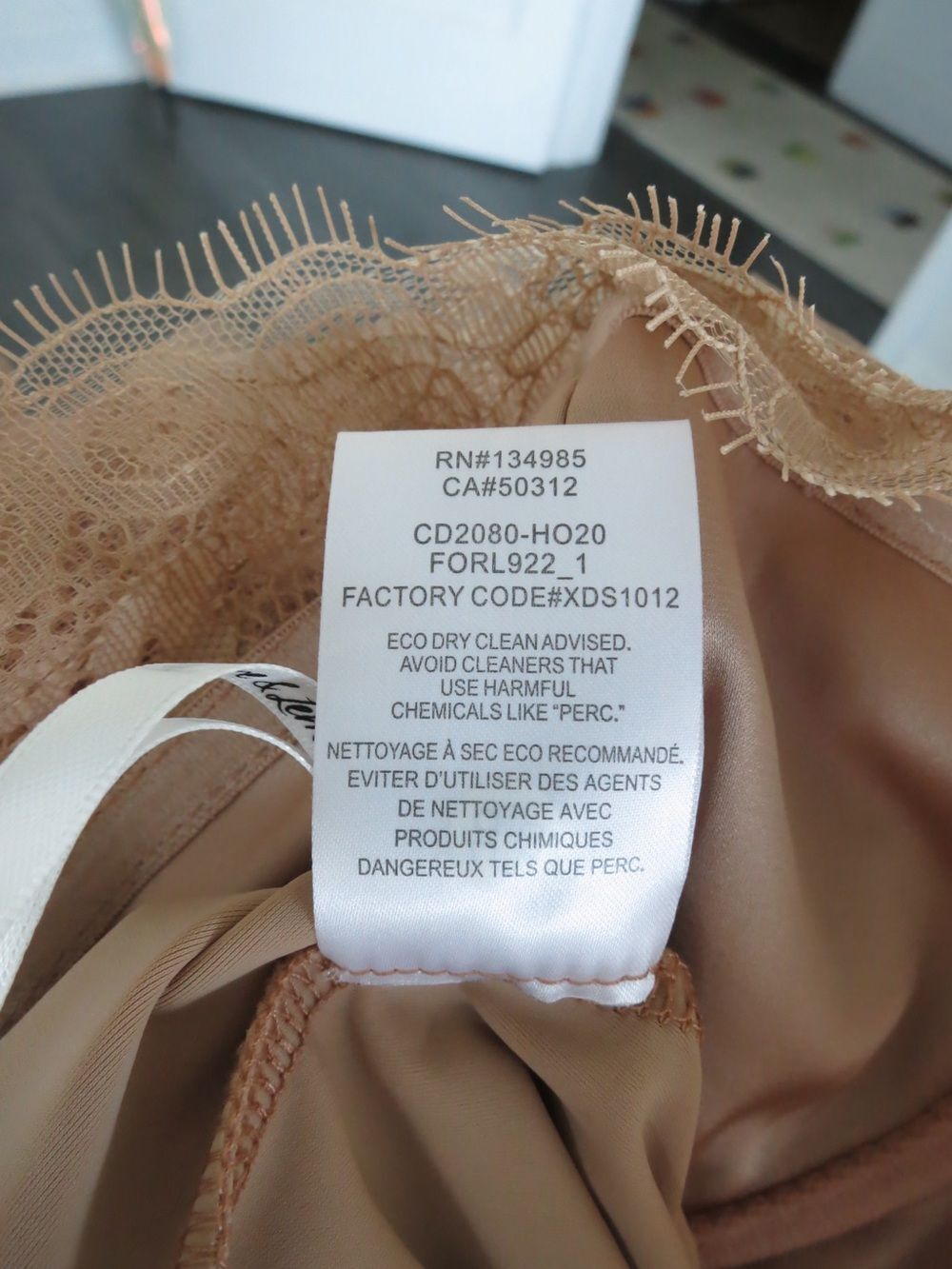 For Love & Lemons X Revolve Bustier Gown Warm Taupe Lace Corset Dress Sz M NWT - Picture 14 of 14